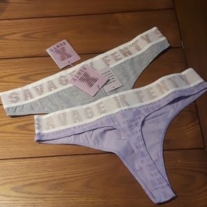 SavageX Fenty Rihanna thong NWT ONLY PURPLE LEFT